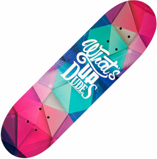 Action One Skateboard Complet Penny What's Up Dudes 70 X 20 Cm Imprimare Dublă Multicoloră