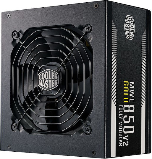 CoolerMaster MWE Gold 850 V2 850W Черен Компютърно захранване Пълен модул 80 Plus Gold