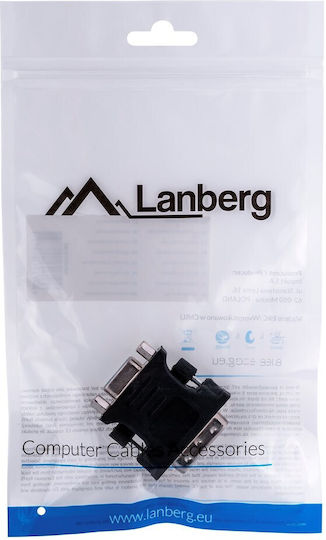 Lanberg Μετατροπέας DVI-I male σε VGA female 1τμχ AD-0012-BK