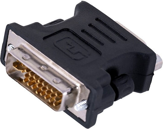 Lanberg Μετατροπέας DVI-I male σε VGA female 1τμχ AD-0012-BK