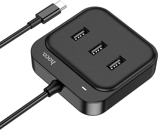 Hoco Hb31 Easy Hub 4 Θυρών USB 2.0 με σύνδεση USB-A