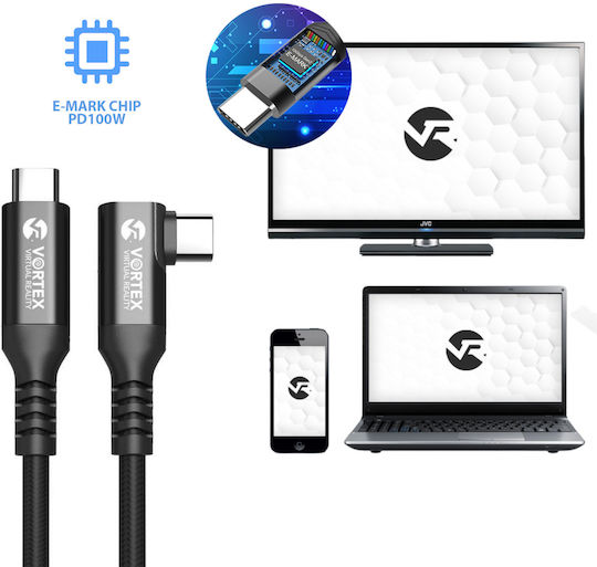 Καλώδιο Vortexvr 5m Usb-c Fast Charging + Συνδετήρας Meta Quest Link