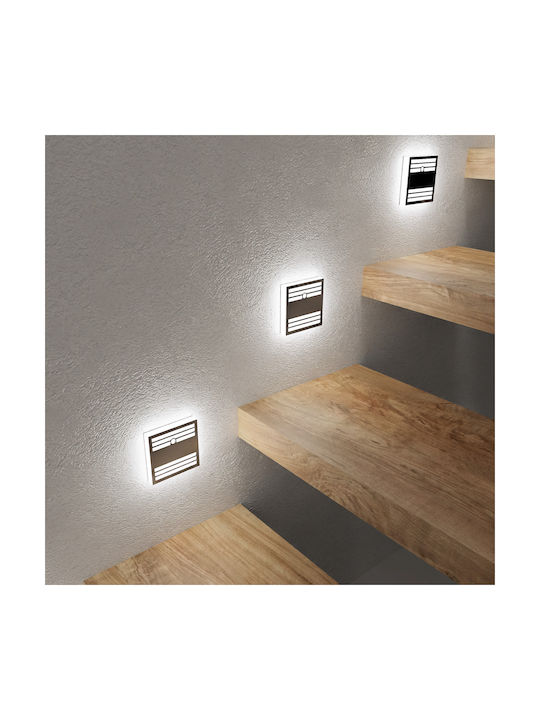 Eko Light Leuchte Wand mit Integrierter LED und Neutralweißes Licht