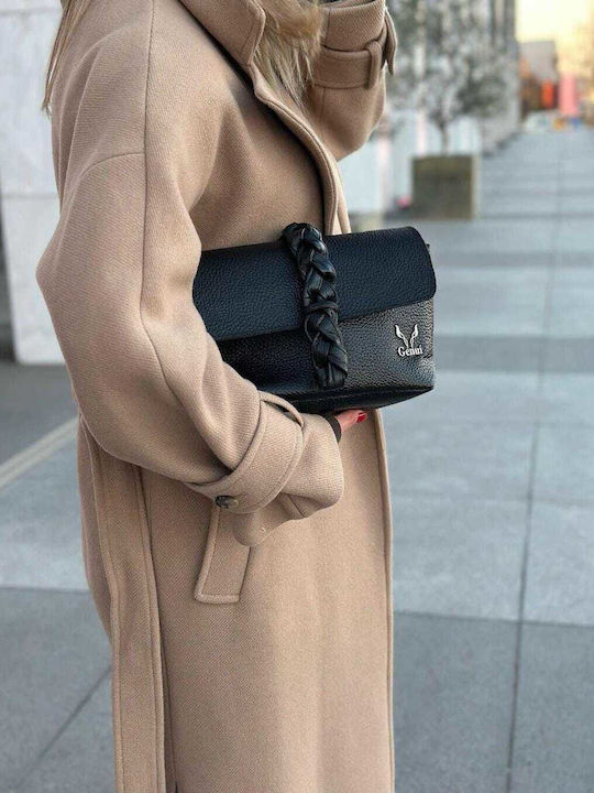 Leather Women's Bag Shoulder Black