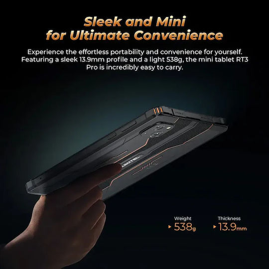 Oukitel RT3 Pro 4G 8" Tablet (4GB/128GB) Μαύρο