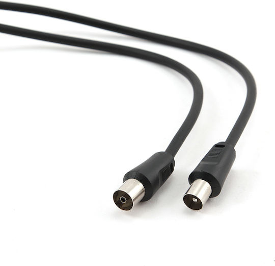 Cablexpert Καλώδιο Κεραίας Coax male - Coax female Μαύρο 1.8m (GM-CCV515) 1τμχ