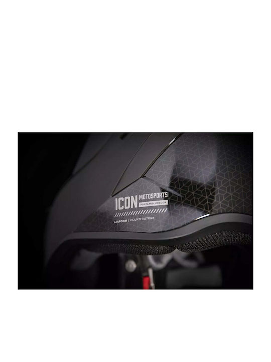 Icon Airform Counterstrike MIPS Black Κράνος Μηχανής Full Face ECE 22.06