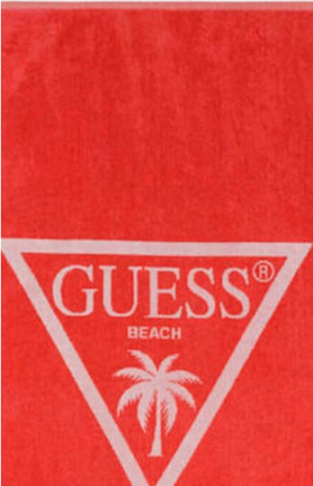Guess Beach Towel Red 180x100cm.