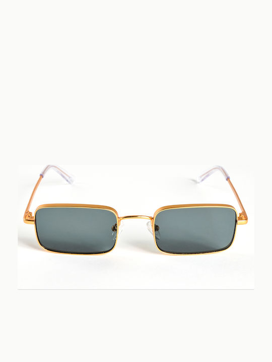 The Glass of Brixton Sunglasses Χρυσά with Metal Frame & Blue Lens The Glass of Brixton Sunglasses Χρυσά with Metal Frame & Blue Lens