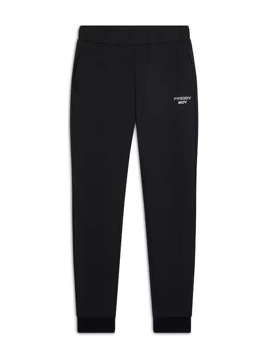 Παντελόνι Φόρμας με Λάστιχο Fleece Μαύρο