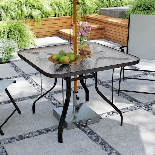 Tisch Stabil Black 96.5x96.5cm
