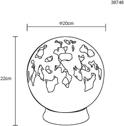 Globo Lighting Ηλιακό Φωτιστικό με Θερμό Λευκό Φως 3000K