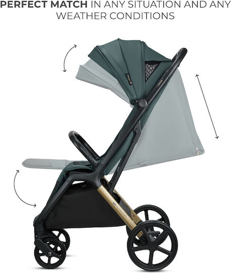 Kinderkraft Loom Cărucior pentru Bebeluși Potrivit pentru Nou-născut Verde jad 9kg