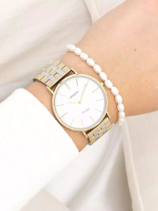 Oozoo Women's Watch with Gold Metal Bracelet
