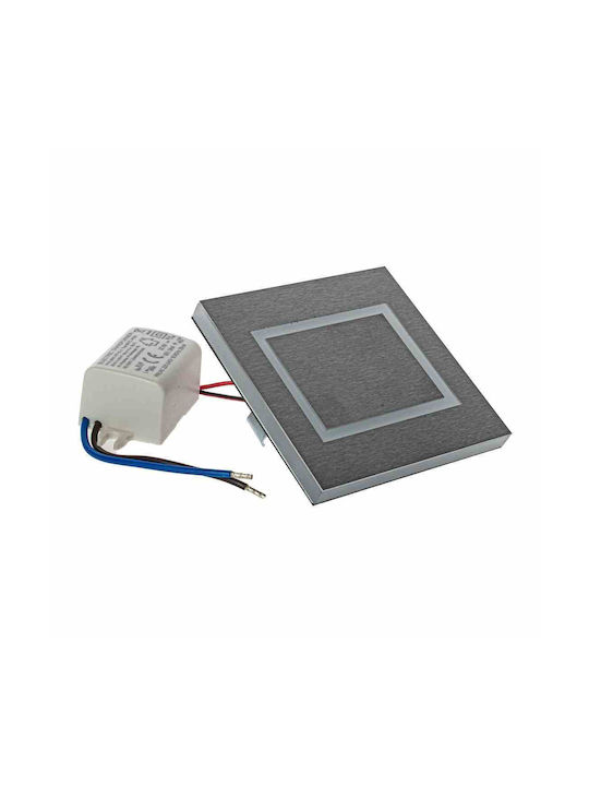 Eko Light Χωνευτό Σποτ με Ενσωματωμένο LED και Ψυχρό Λευκό Φως Λευκό 1τμχ
