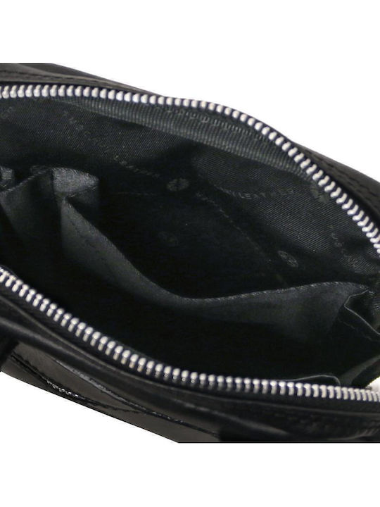 Mark Leder Herrentasche Schulter / Crossbody Schwarz