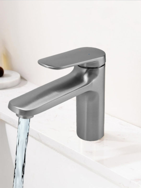 Bruno Mixing Sink Faucet Silver