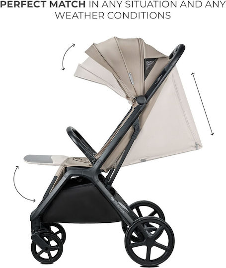 Kinderkraft Loom Baby Stroller Suitable for Newborn Linen Beige 9kg