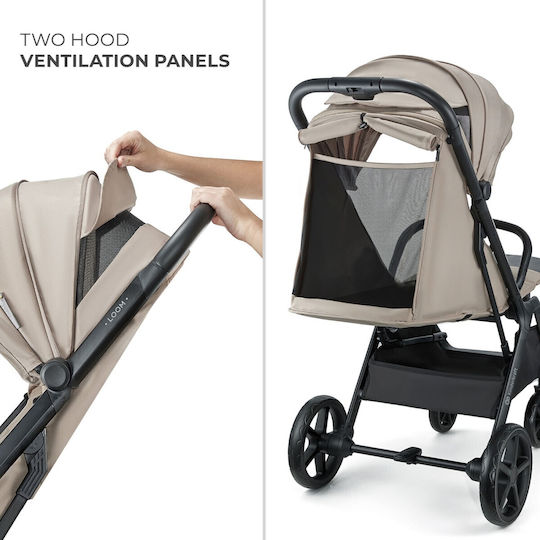 Kinderkraft Loom Baby Stroller Suitable for Newborn Linen Beige 9kg