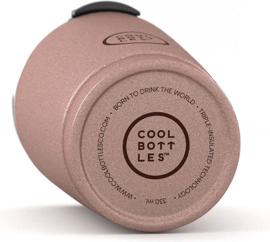 Cool Bottles Bottle Thermos Stainless Steel 330ml Metallic Pink