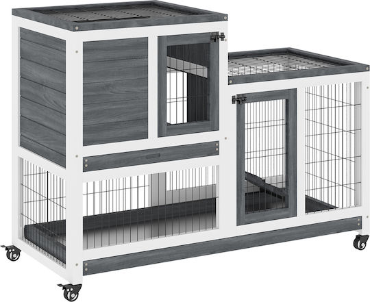 Pawhut Клетка за гризачи 110x50x88см