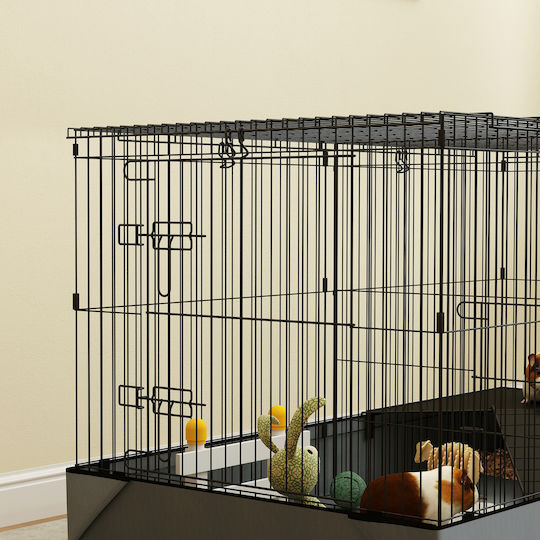 Pawhut Nagetierkäfig 121x61x61cm