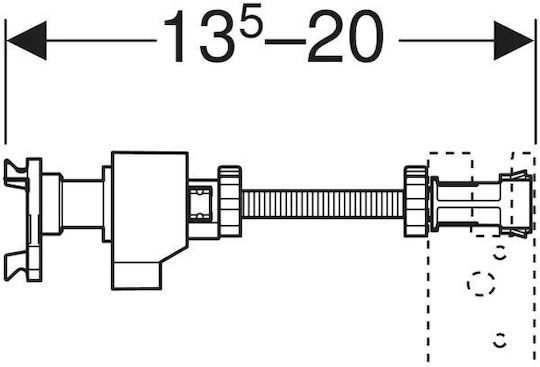 Geberit 111.080.00.1 Concealed Cistern Mounting Set