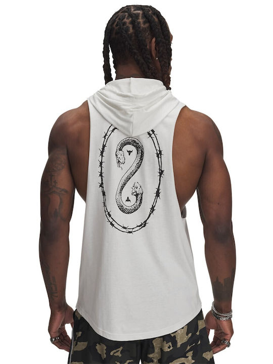 Under Armour Project Rock T-shirt Λευκό