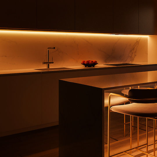Eko Light Ταινία LED 24V Θερμό Λευκό Φως 30m Τύπου COB