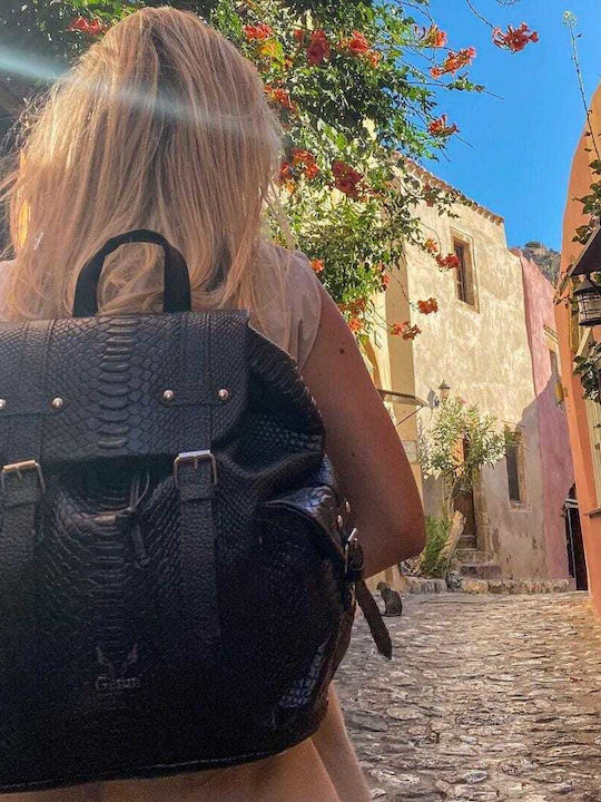 Genui Leather Backpack Black
