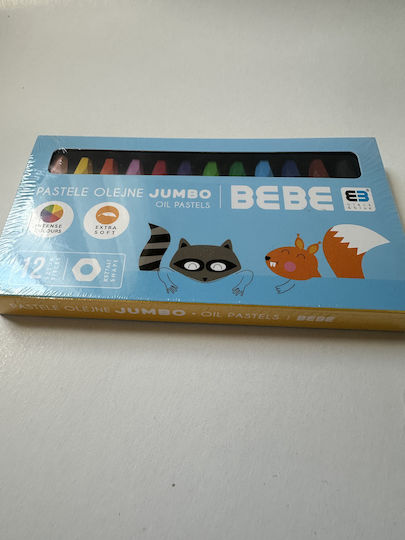 interDRUK Oil Pastels BB Kids Pastel 18x10x1,5 cm 12colours P9042