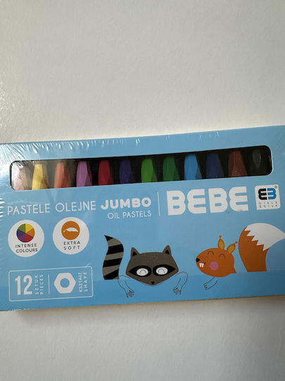 interDRUK Oil Pastels BB Kids Pastel 18x10x1,5 cm 12colours P9042