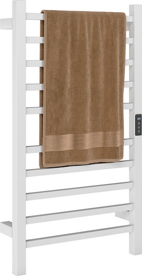 HomCom Ηλεκτρική Πετσετοκρεμάστρα 110W 80x45cm Λευκή