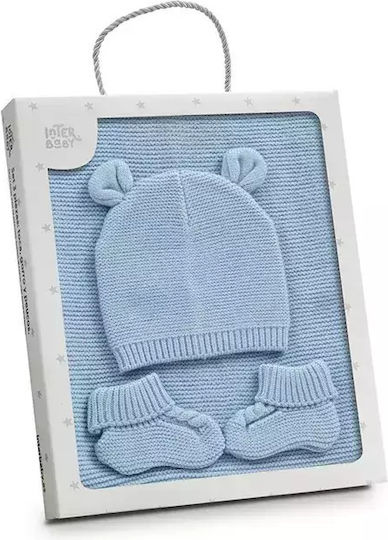Interbaby Baby Gift Set for Babies Blue 3 Pieces