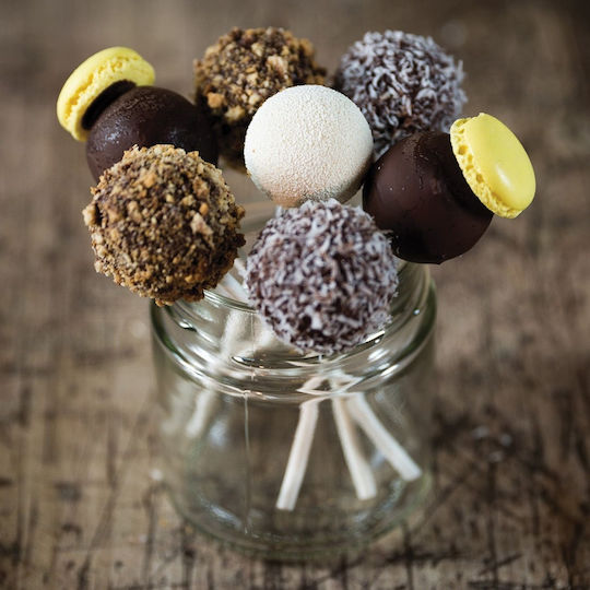 Cake Pops Lollipops Strohhalme Ø 0,38 x 22,8 cm 50 Stück Silikomart 055.2322