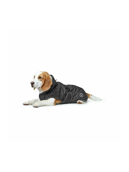 Hunter Hundemantel Wasserdicht Schwarz mit Rückenlänge 55 cm.