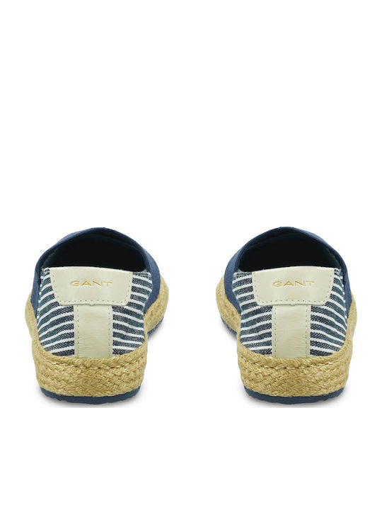 Raffiaville Flache Sandalen für Damen in Blau Farbe