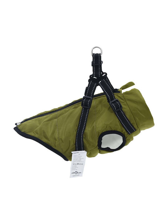 vidaXL Green Dog Coat