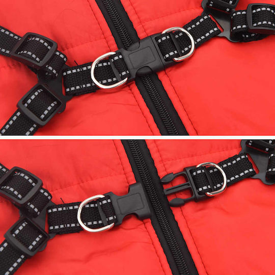 vidaXL Hundemantel Rot