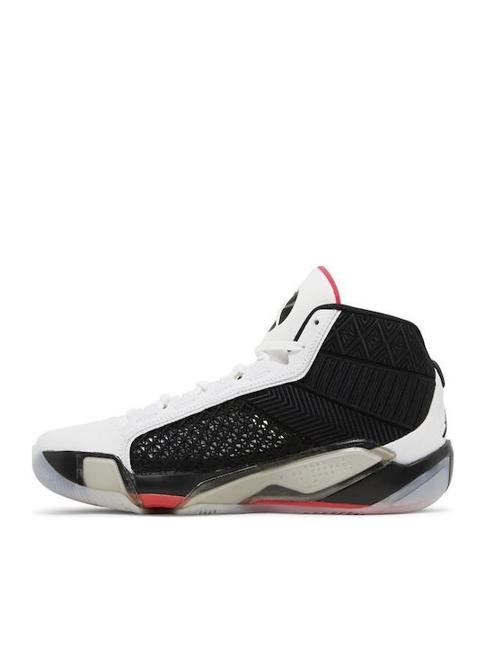 Air  38 "Fundamentals" Ψηλά Μπασκετικά Παπούτσια White / Black / Siren Red