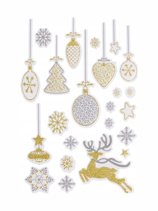 Craft with Fun Χριστουγεννιάτικα Aufkleber mit Design Τάρανδους 12Stück