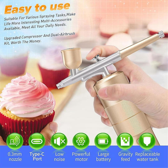 Professional Airbrush 5ml 1.9bar with Injector 0.3mm