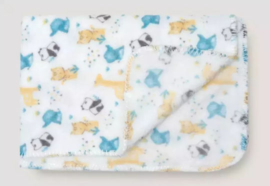Interbaby Одеяло Испания Детски пелени за пелени Flecce Синьо 80x110см.