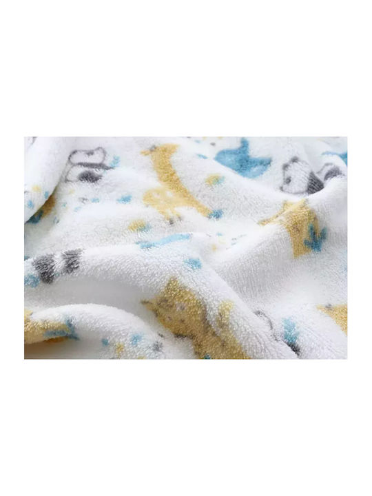 Interbaby Blanket Spanish Nursery Swaddling Blankets Flecce Light Blue 80x110cm