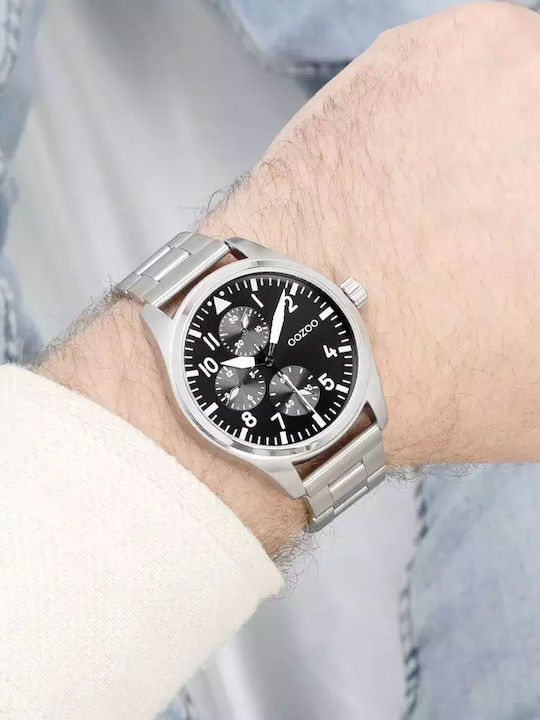 Oozoo Timepieces Ρολόι Μπαταρίας με Μεταλλικό Μπρασελέ Oozoo Timepieces Ρολόι Μπαταρίας με Μεταλλικό Μπρασελέ