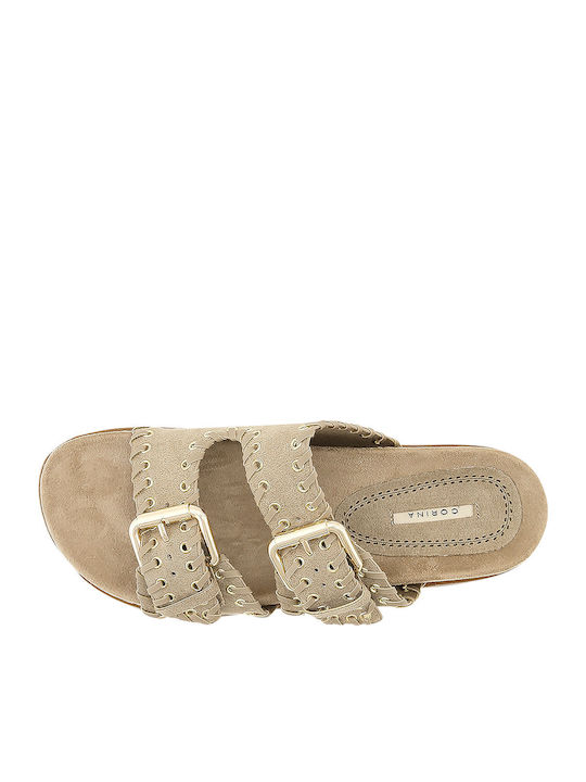 Fabric Sandals Brown
