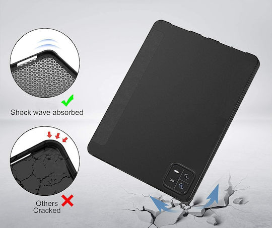 Ultra Slim Hülle für Xiaomi Pad 7 Pad 7 Pro 11,2" 2025 Silikon TPU Smart Cover – Schwarz