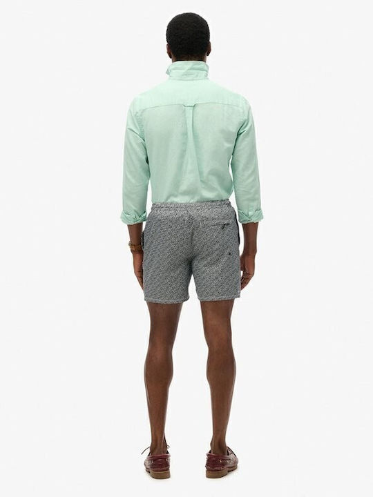 Superdry M D2 Мъжки Бански Плувни Шорти Черно/Бяло