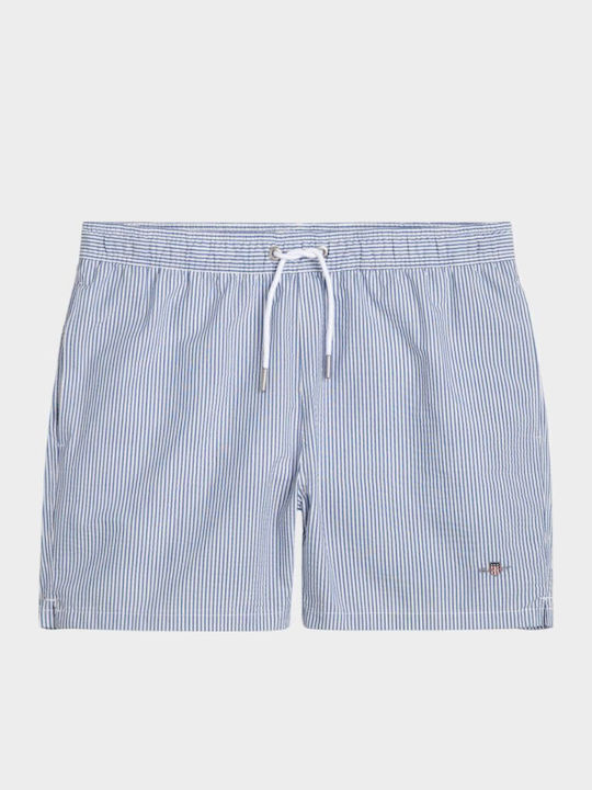 Men's Swimwear Shorts Light Blue Striped