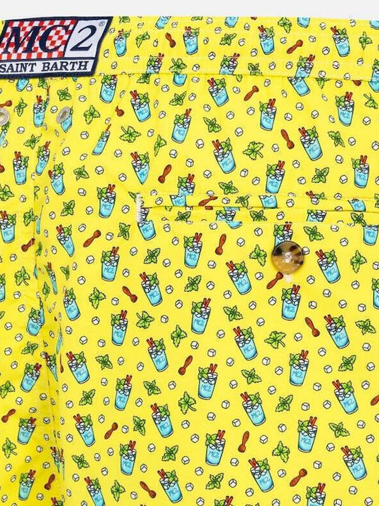 Lighting Micro Fantasy Men's Swimwear Shorts Mojito Print with Patterns